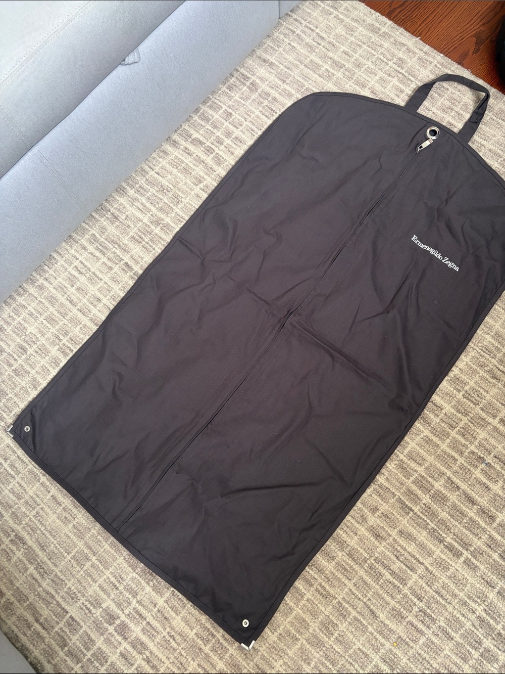 Ermenegildo Zegna Black Suit Garment Bag with Top Handle